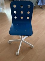 Bürostuhl blau mit Rollen höhenverstellbar guter Zustand
