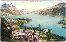 WEESENam Walensee - Generalansicht (im Sommer) ca. 1905 (SG)