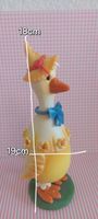 Deko-Gans, Frühling, Handarbeit, Modelliermasse , 18 cm gros