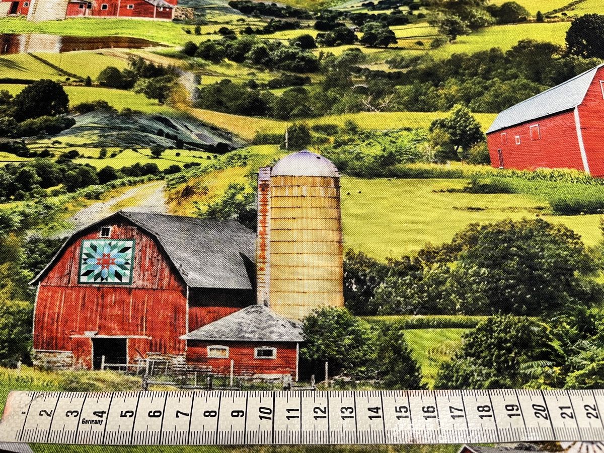 Tissus: Patchworkstoff Farmerhäuser – Neuf (Voir description) à Seuzach par KreativmitStoff 4