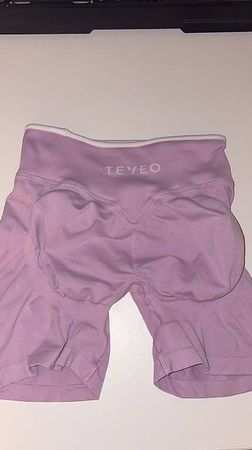 TEVEO Contrastline Scrunch Shorts rosa (S)