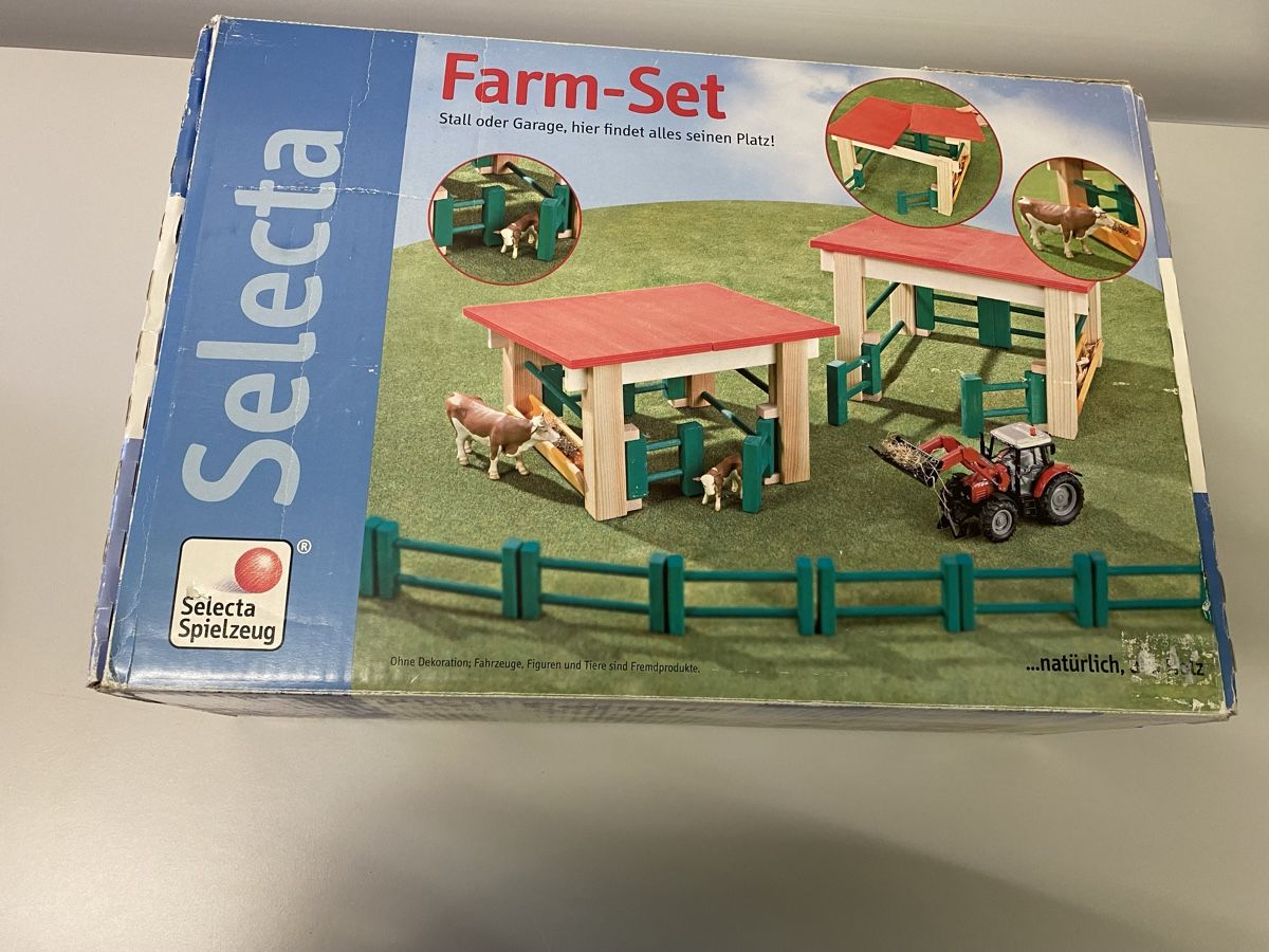 Selecta Spielzeuge: Selecta Farm-Set, Holzspielzeug, Bauernhof – Neu und originalverpackt aus Basel von boo_dc8c