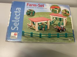 Selecta Farm-Set, Holzspielzeug, Bauernhof