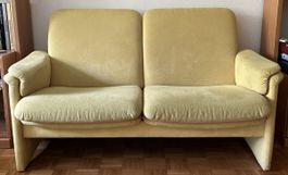 Sofa Gelb 2-Sitzer Stoff gebraucht