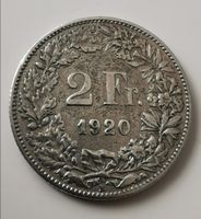 2 Franken 1920 Silber