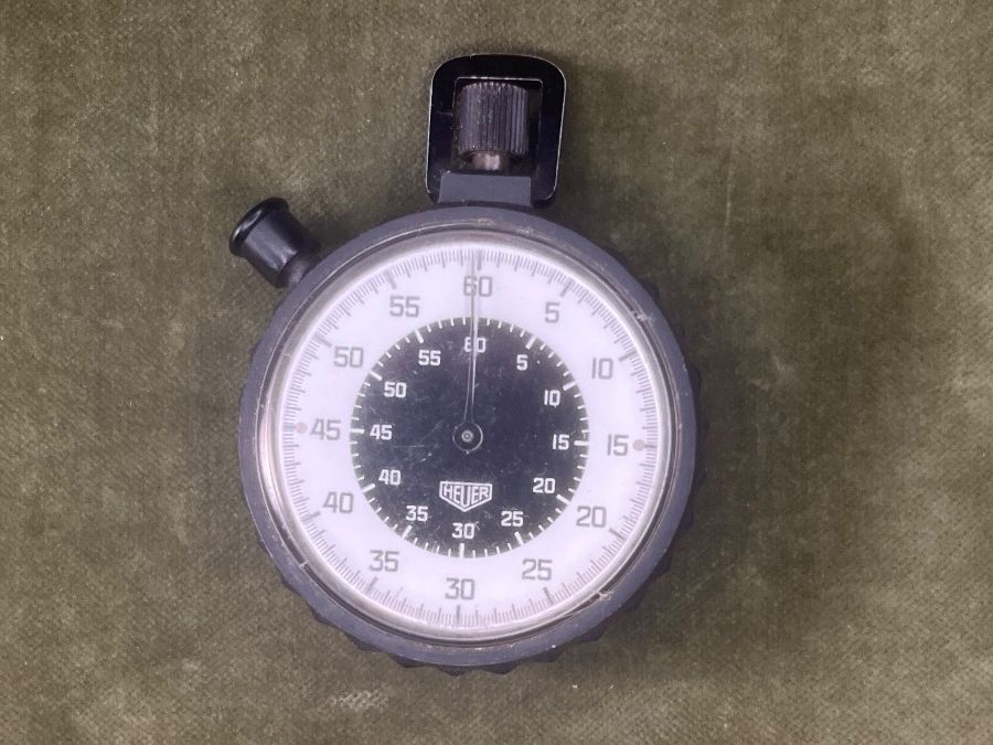 Tag Heuer Orologi: Heuer Stop Uhr in Schutz Case – Usato da Magden venduto da Hornet2 5