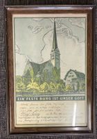 Urkunde, altes Bild Kirche, 1900-1901 siehe Fotos  35x23