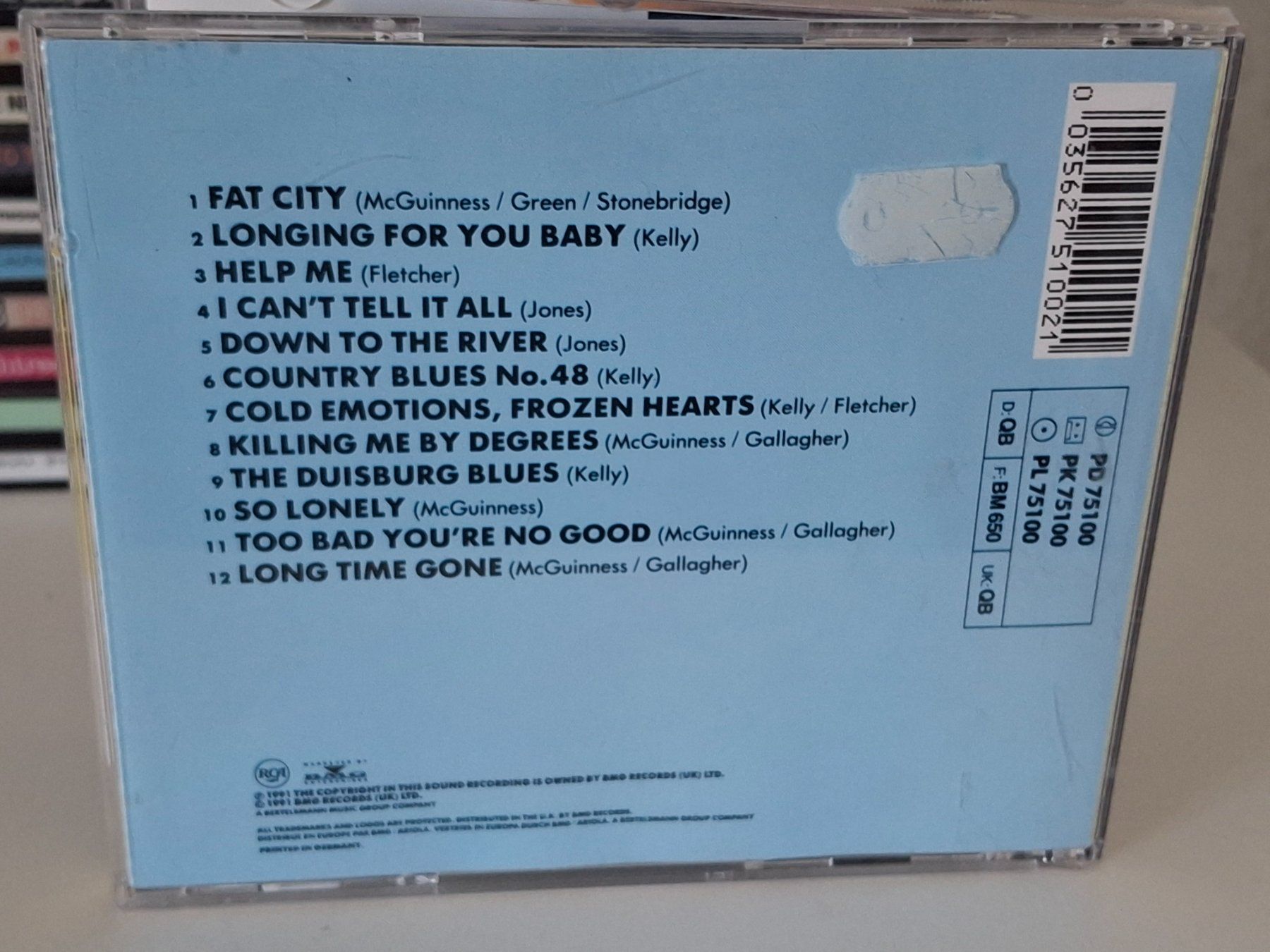 CD: CD The Blues Band - Fat City – Usato da Aarberg venduto da Jackup1 1