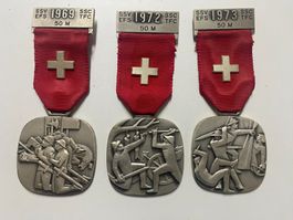 SSV Feldschiessen-Gedenkmedaillen; mit Sujet von Schlachten