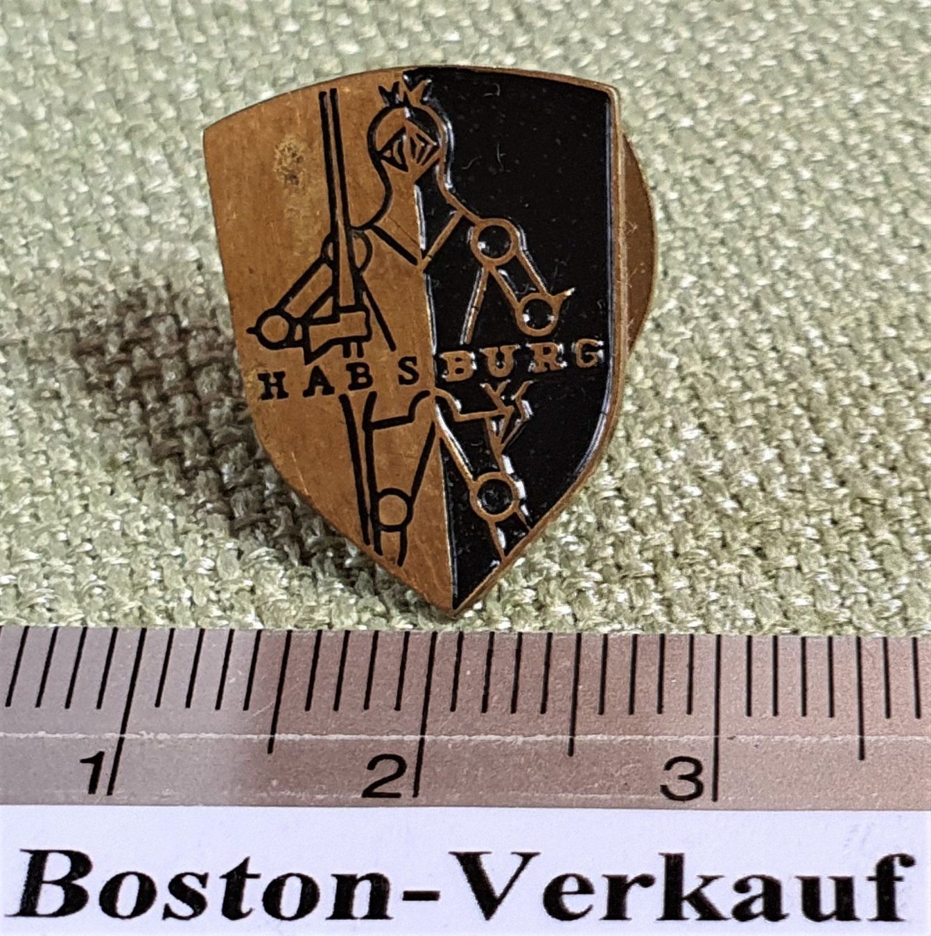 Bottoni: F015 - Revers Knopf Habsurg Ritter – Usato da Reinach BL venduto da Boston-Verkauf 3