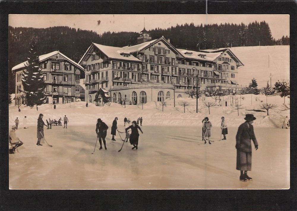 St Beatenberg Regina Palace Hotel Eisbahn Gel 1921 Gebraucht 