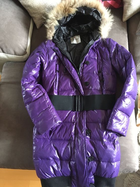 Doudoune Moncler violet et noir T1 Acheter sur Ricardo