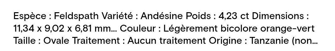 Pietre preziose: Andesine Feldspar 4.23 carats – Nuovo (secondo la descrizione) da Sornard-Nendaz venduto da JYTI90 4