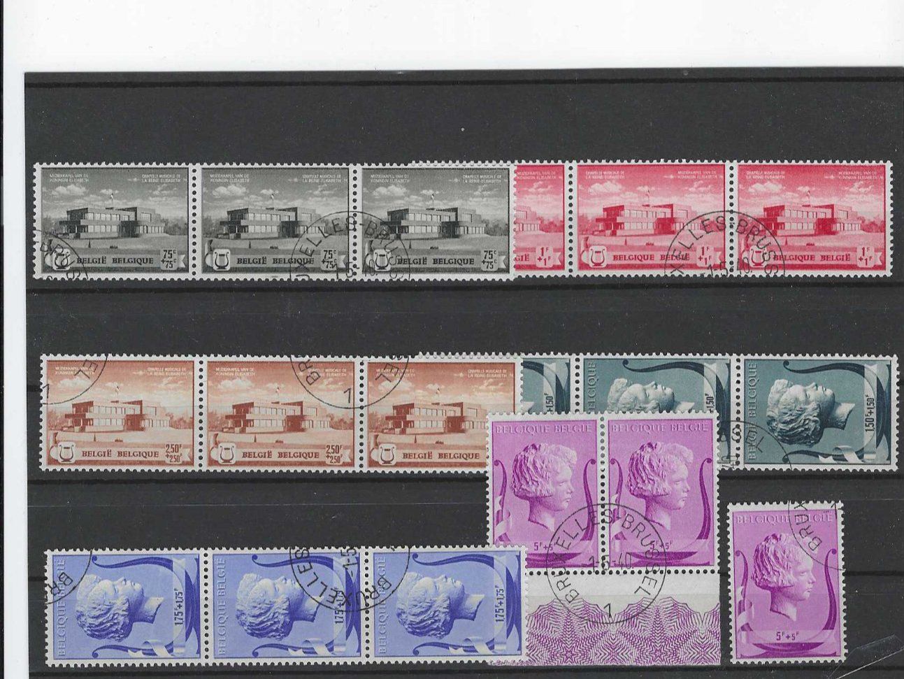 Alle Briefmarken: BELGIEN 1940 GEST. MUSIKSTIFTUNG – Gebraucht aus Dintikon von bonita099
