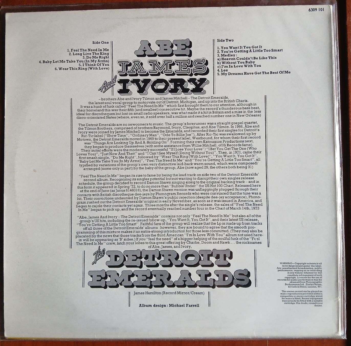 Dischi in vinile: LP - the Detroit Emeralds  – Usato da Lausanne venduto da Soulbrother 1