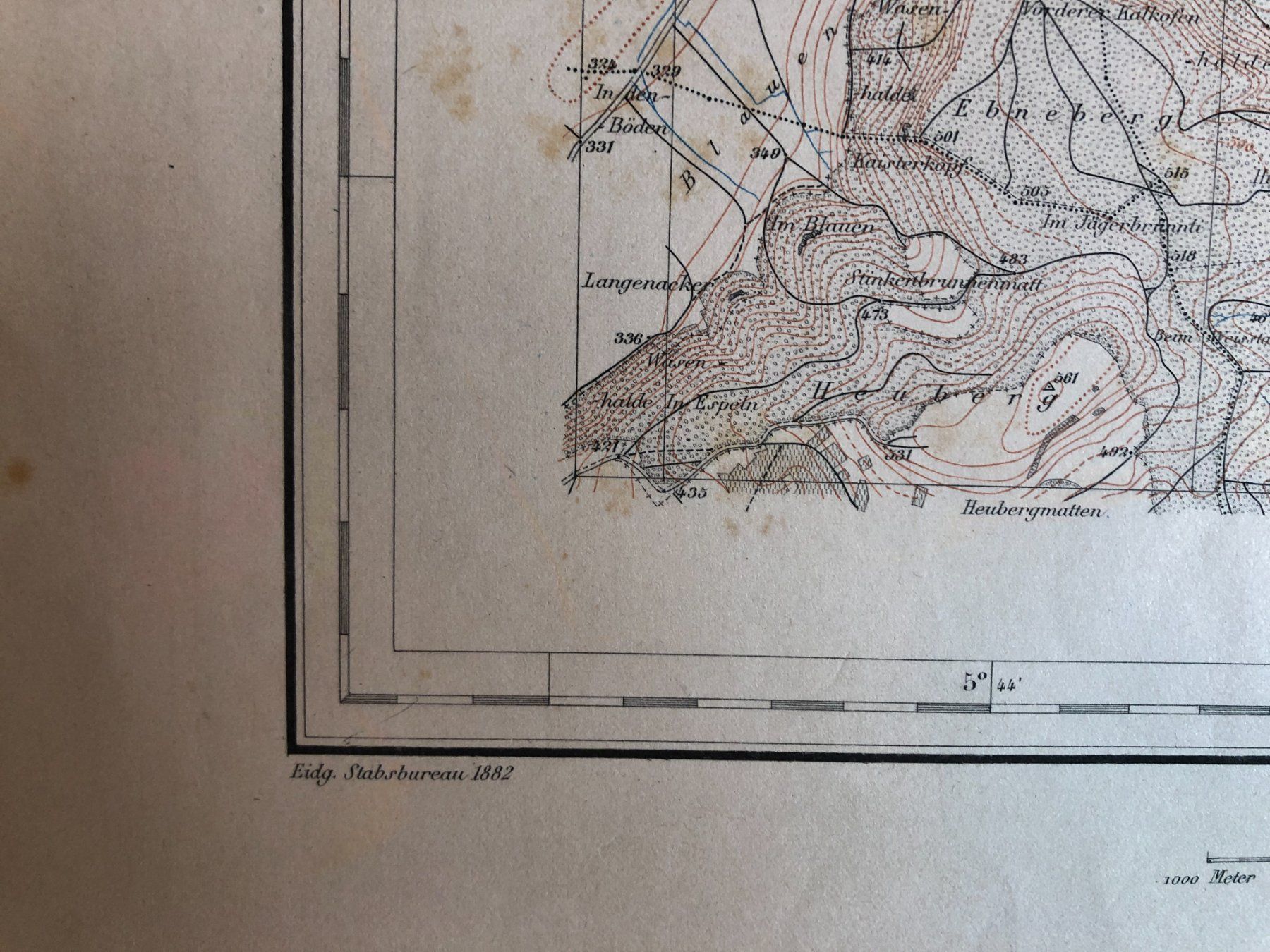 Cartine & Atlanti: Siegfriedatlas Bl. 20: Laufenburg 1882 – Usato da Zürich venduto da allp 7