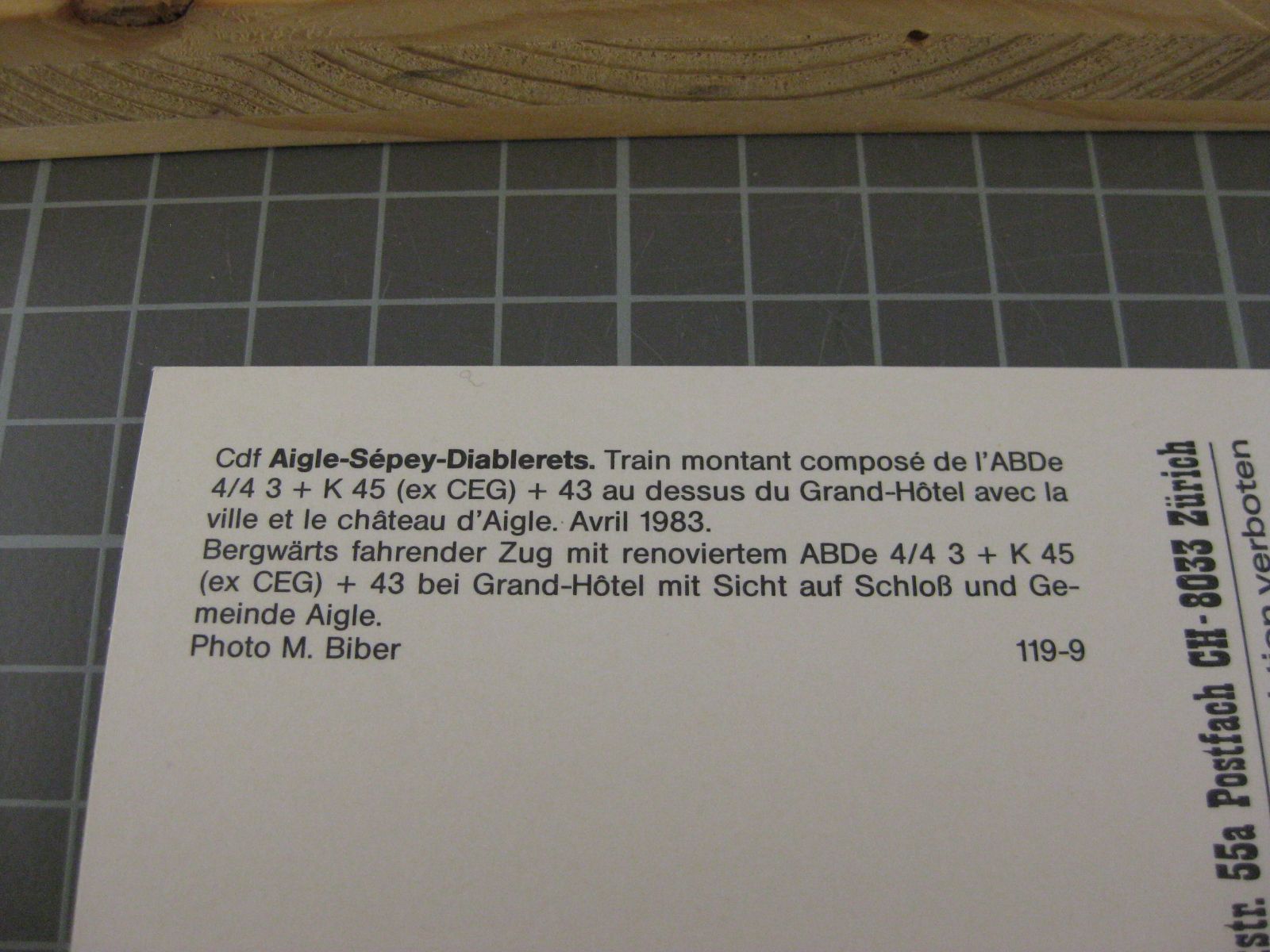 Cartoline postali: AK Aigle mit Zug  – Nuovo (secondo la descrizione) da Malters venduto da Marosko 2