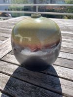 Vase Keramik grün-braun