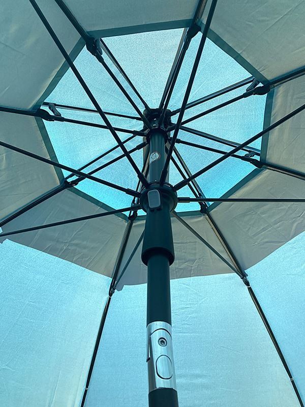 Ombrelloni: DOPPLER | Sonnenschirm Ø 2m | Windprofi 2 | Blau – Nuovo (secondo la descrizione) da Wittenbach venduto da Restwert_St-Gallen 1