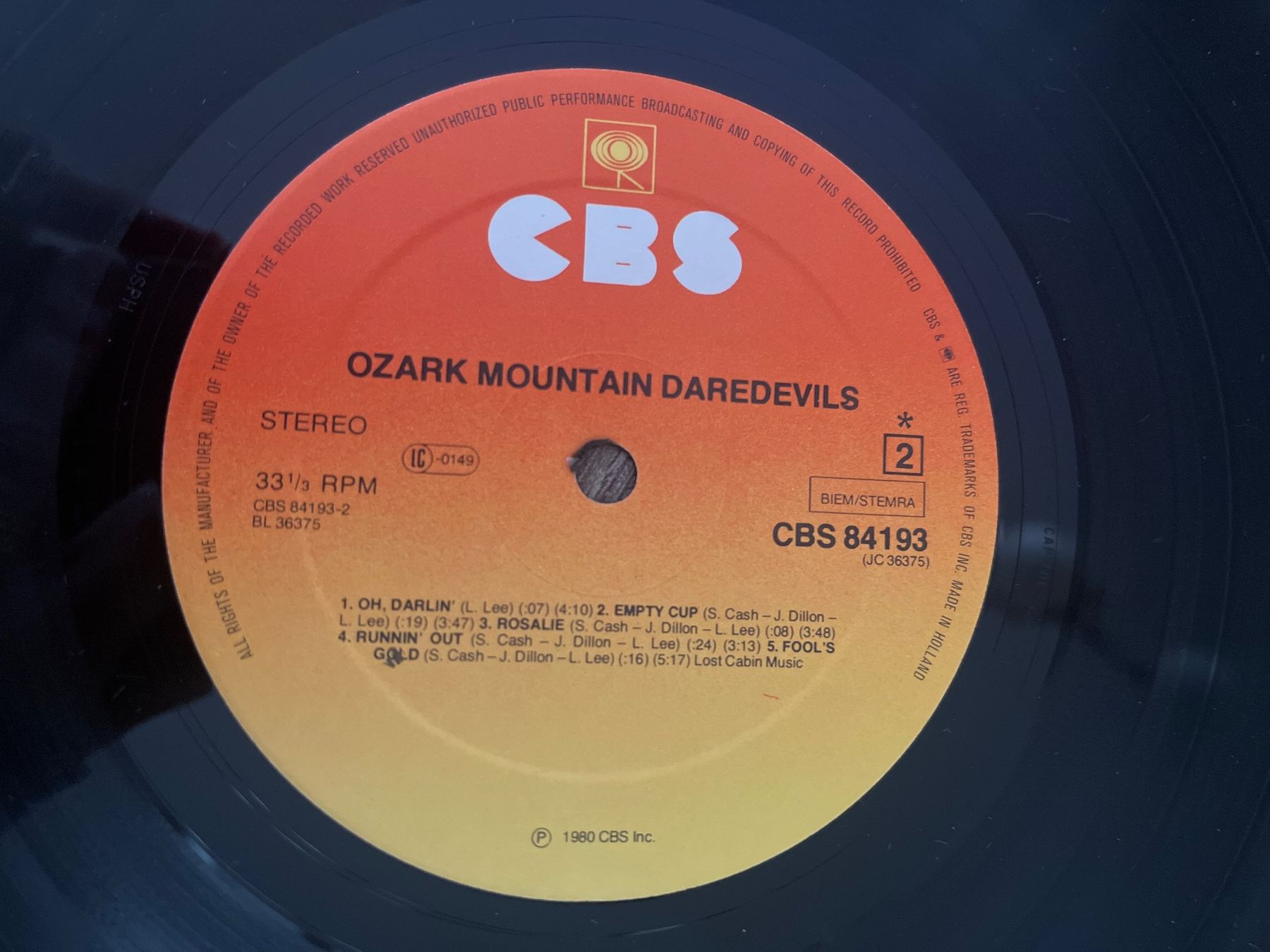 Vinyles: A796/Ozark Mountain Daredevils – D'occasion à Frutigen par Philippe_jsp 2