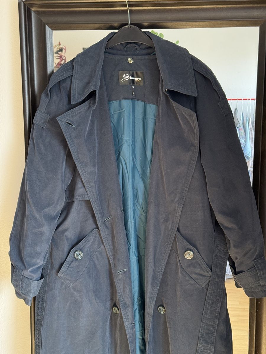 Cappotti: Trench Coat, Size 46, Dark Blue/ Turquoise – Usato da Effretikon venduto da expiredrice 1