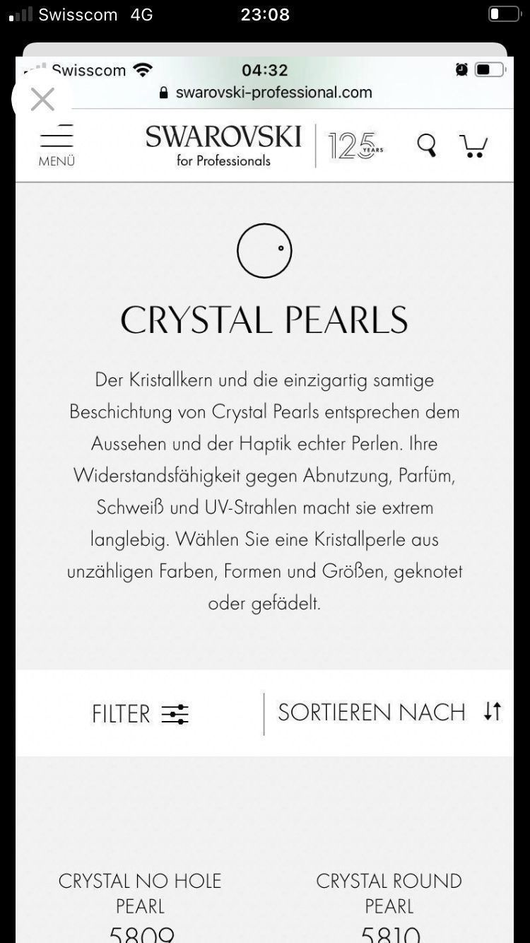 Catenine: Wunderschöne Kristall Perlen Ketten – Usato da Winkel venduto da Glamour4You 3