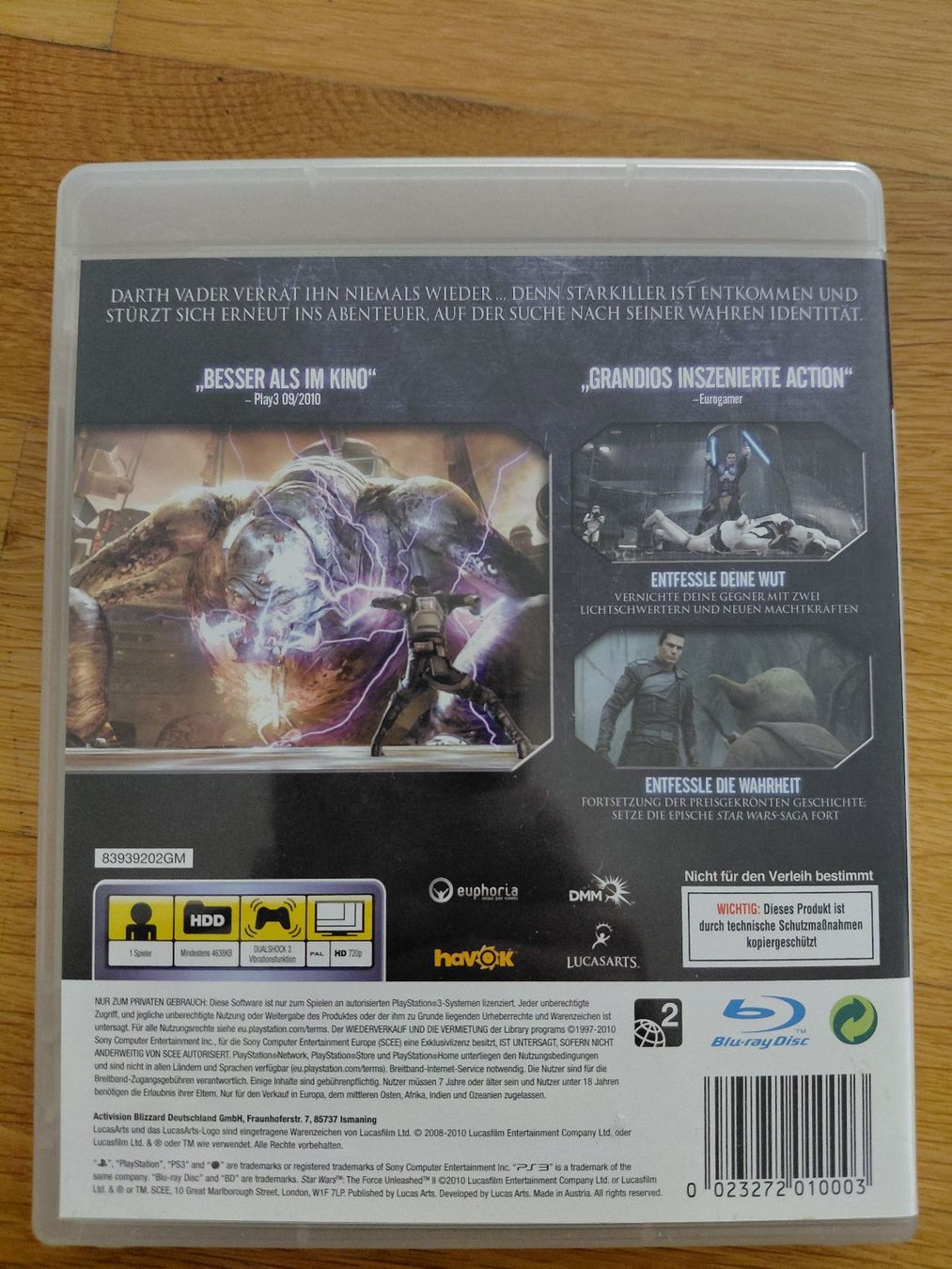 Sony Spiele: Star Wars The Force Unleashed II PS3 – Gebraucht aus Oberwil BL von kah_s55q 3