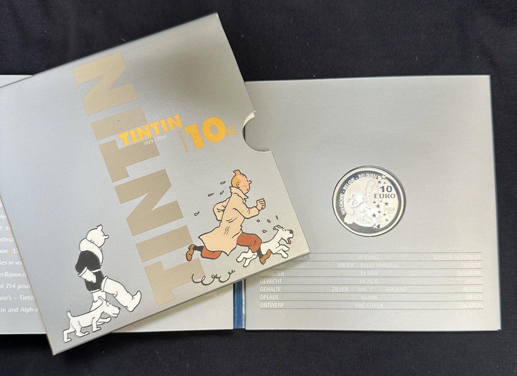 Tutti le monete: Pièce de 10 euros Tintin – Nuovo e nell'imballaggio originale da Meyrin venduto da houpstragus