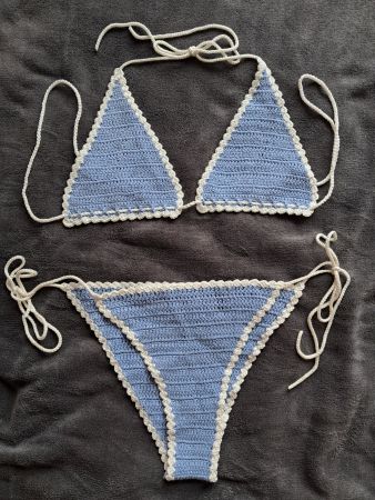 Häkel Bikini Set Handgemacht - grosse S/M