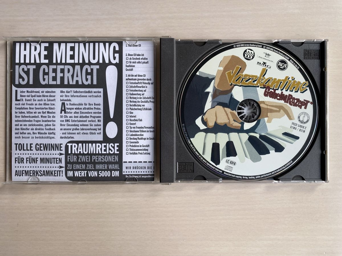 CD: Jazzkantine "Geheimrezept" CD, – Usato da Oberried Brienz venduto da Chyara 2