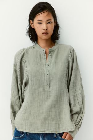 H&M Bluse aus Musselin
