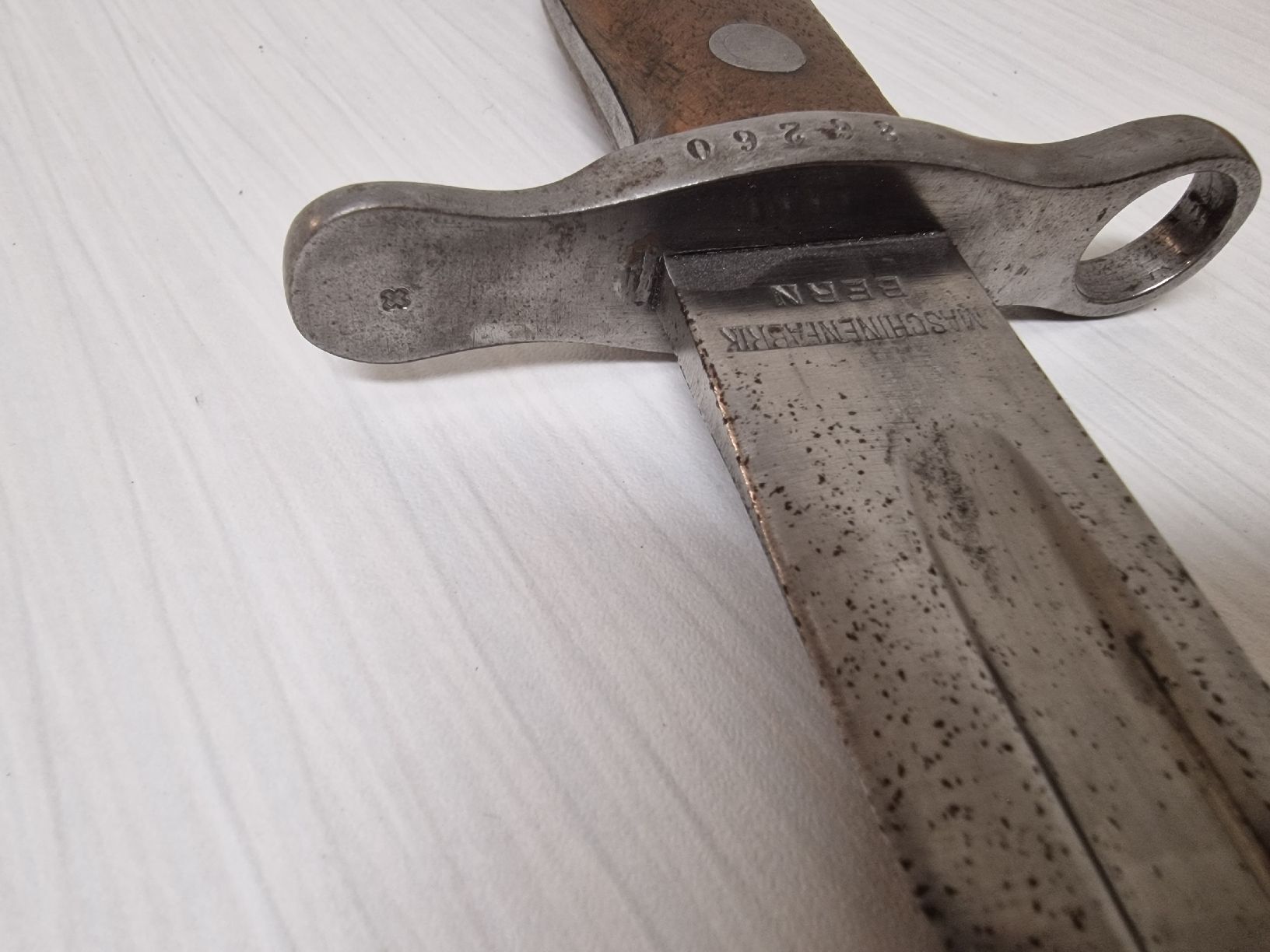 Schweizer Armee Armi bianche: Sabre baïonnette K31, Mauser, 1929, bon état pour collection – Usato da La Chaux-de-Fonds venduto da Ric_m628 8