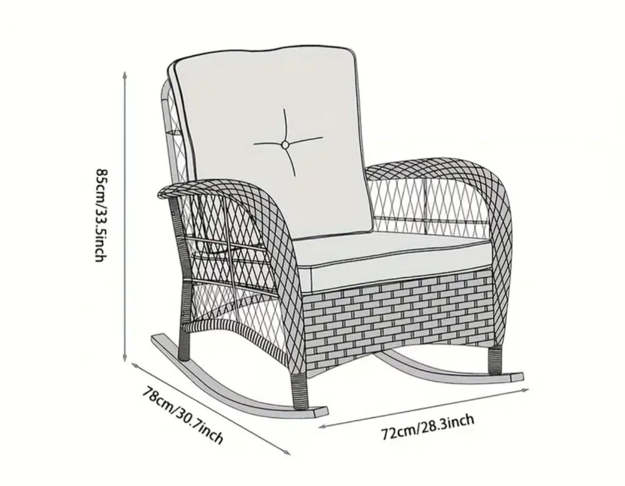 Sedie: Outdoor Rattan - Schaukelstuhl – Nuovo e nell'imballaggio originale da Hohenrain venduto da cars77 2