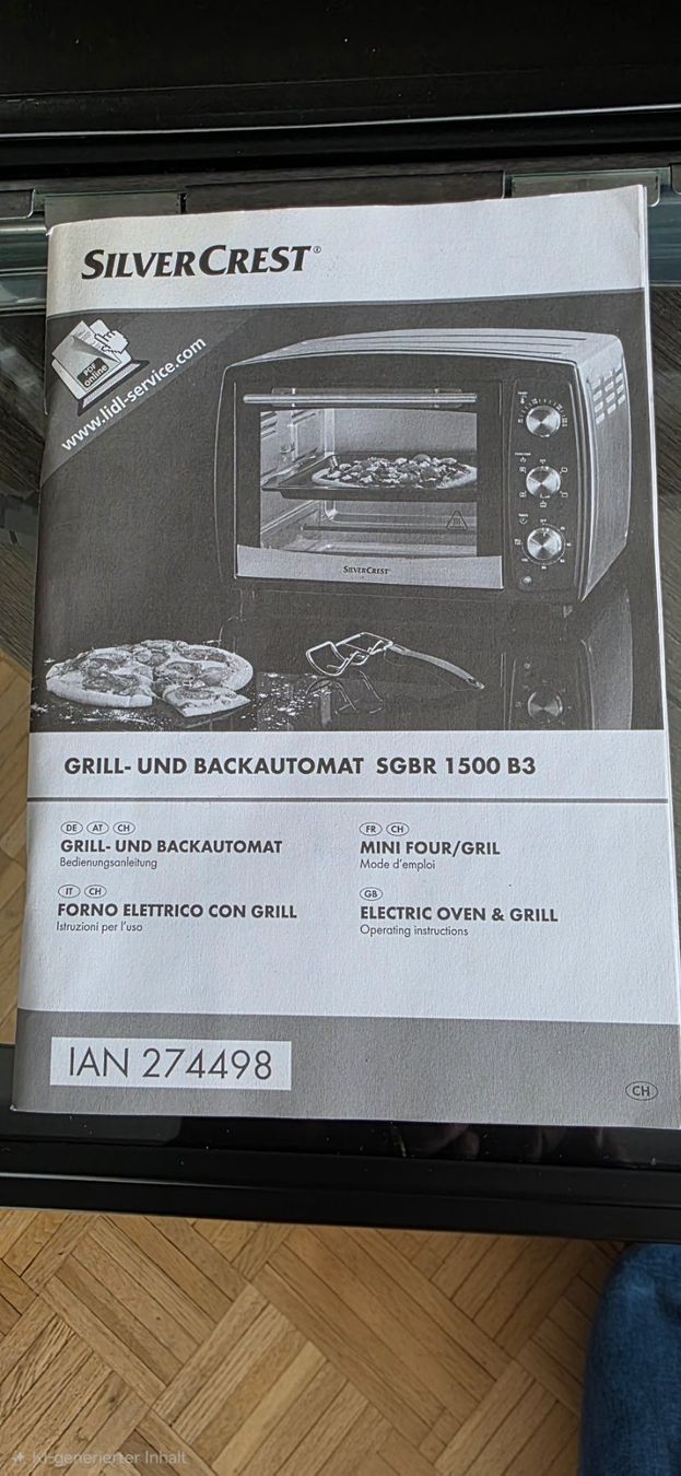 SilverCrest Forni: Grill- und Backautomat – Usato da Grüningen venduto da Hibiscus67 7