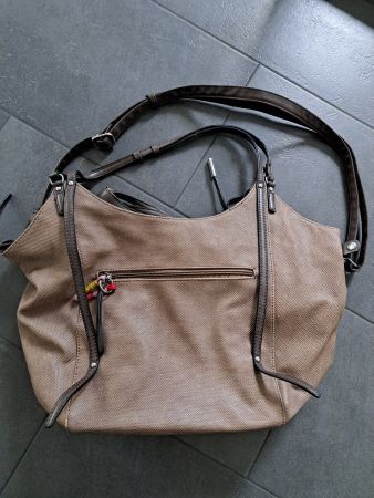 Kunstleder Umhängetasche Handtasche Emily & Noah, braun