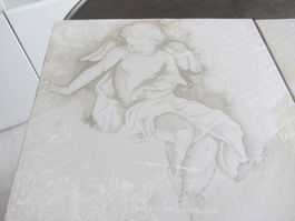 Schönes 🤩 Engelbild auf Leinwand zwei Stk.je 28x28 cm