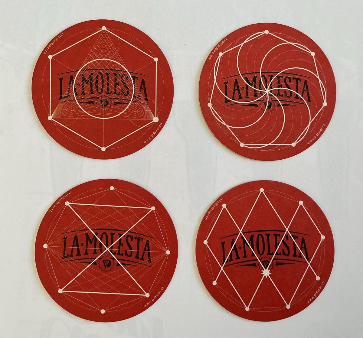 Dessous de verre: Bierdeckeln LA MOLESTA – Neuf (Voir description) à Arcegno par Denni 1
