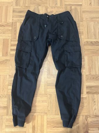Pantalon cargo noir INDICODE JEANS, taille XL