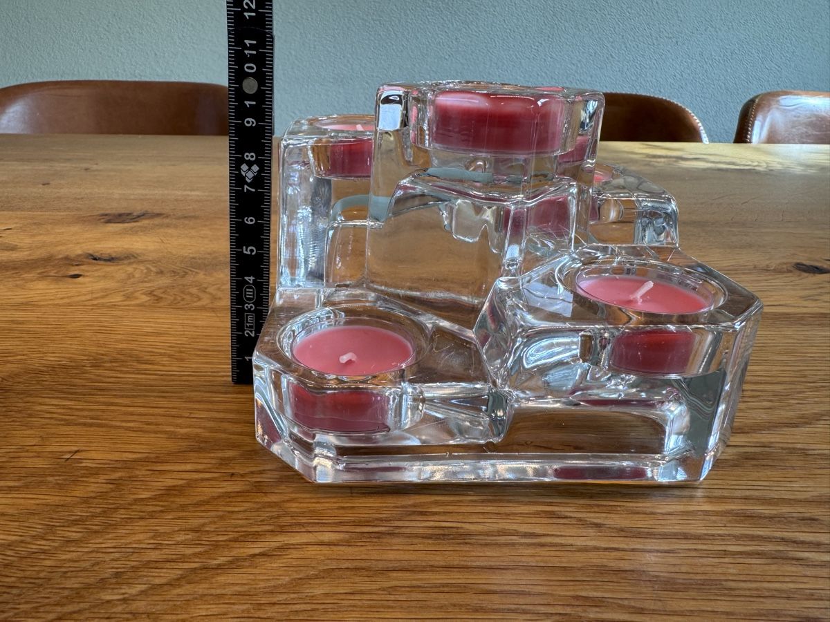 Portacandele: Glas Kerzenhalter Kerzenständer Made in Germany – Usato da Niederbüren venduto da Oetschli 2