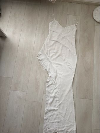 Oh Polly Kleid weiss mit Rüschen Grösse S