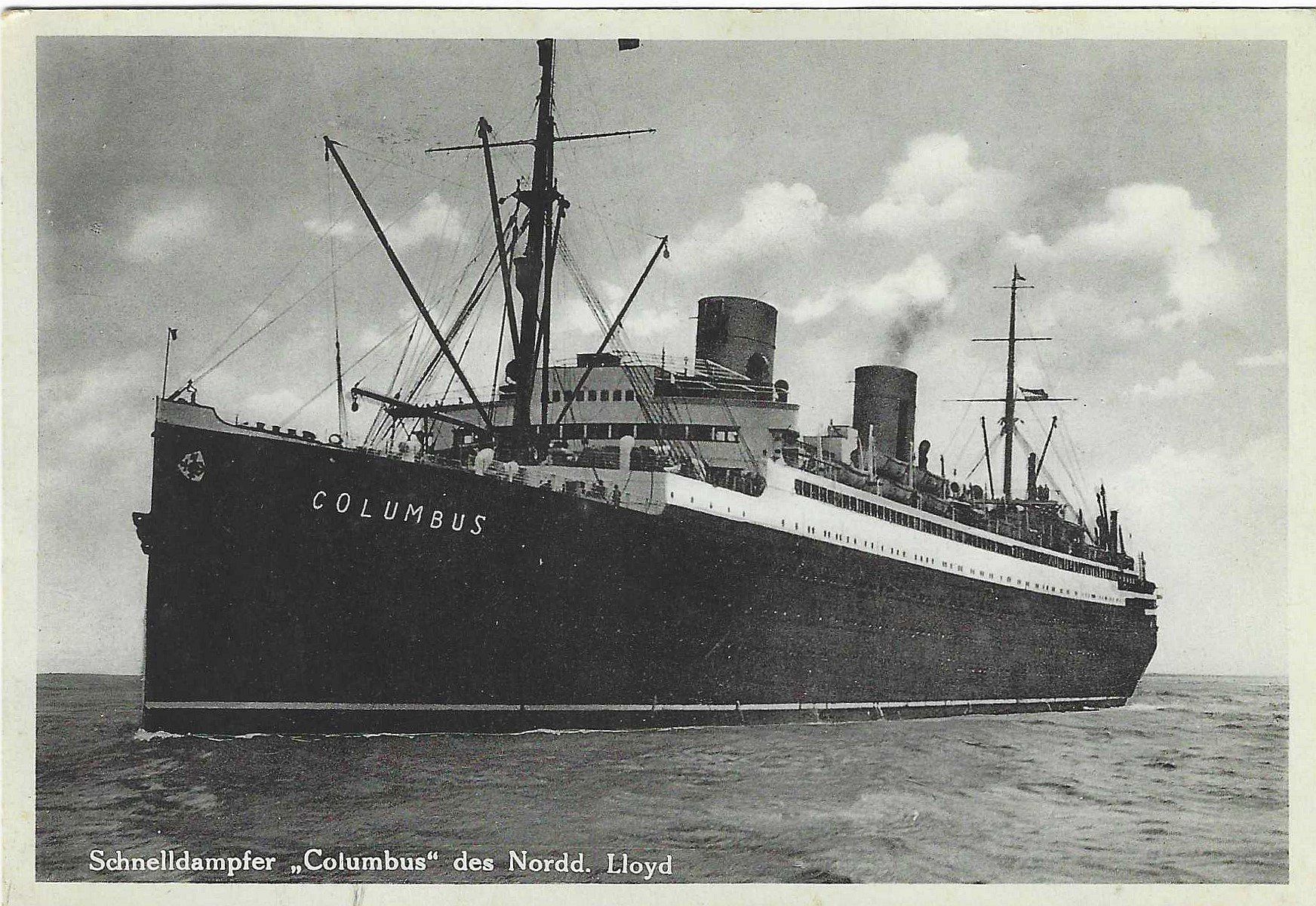 Cartoline postali: Alte Ansichtskarte:Schnelldampfer Columbus, gestempelt. – Usato da Luzern venduto da gil_9jtr