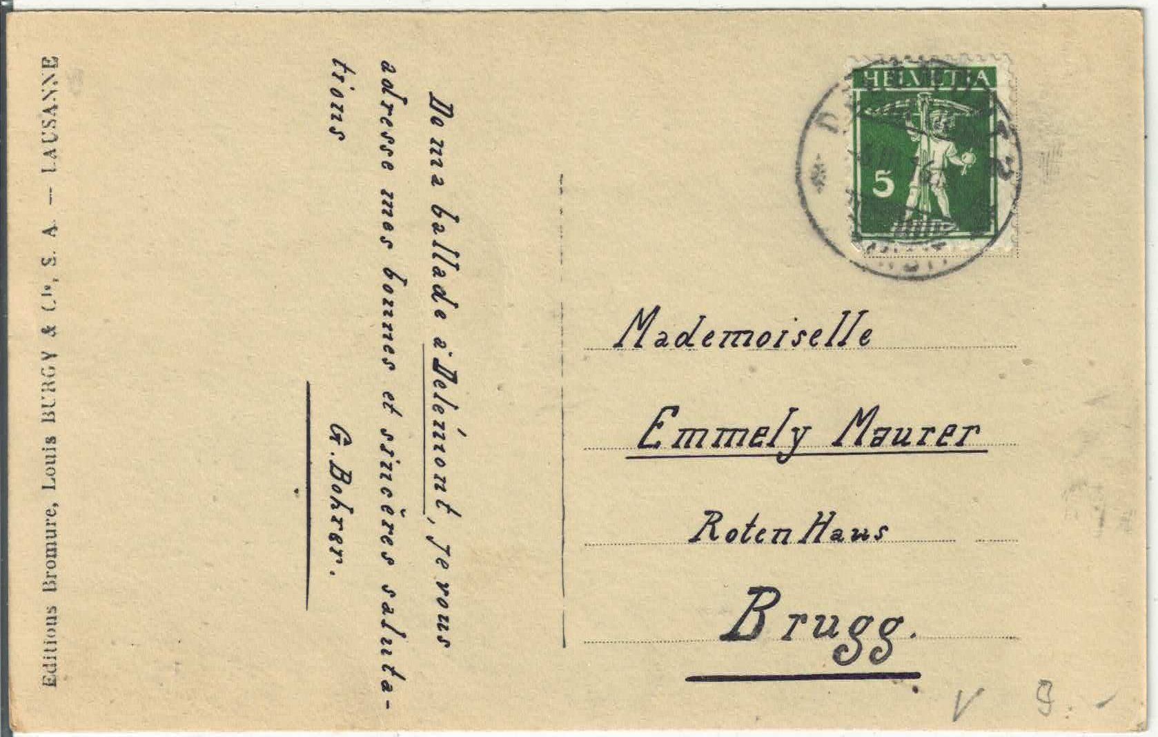 Cartoline postali: Delemont - Pont de la Maltiere – Usato da Ettingen venduto da Kartenplanet 1