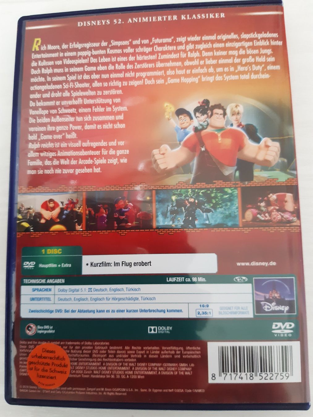 Tutti i DVDs: Ralph Reichts von Disney – Usato da Domat-Ems venduto da nugipuff 1