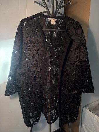 H&M Spitzenjacke schwarz Grösse XS guter Zustand