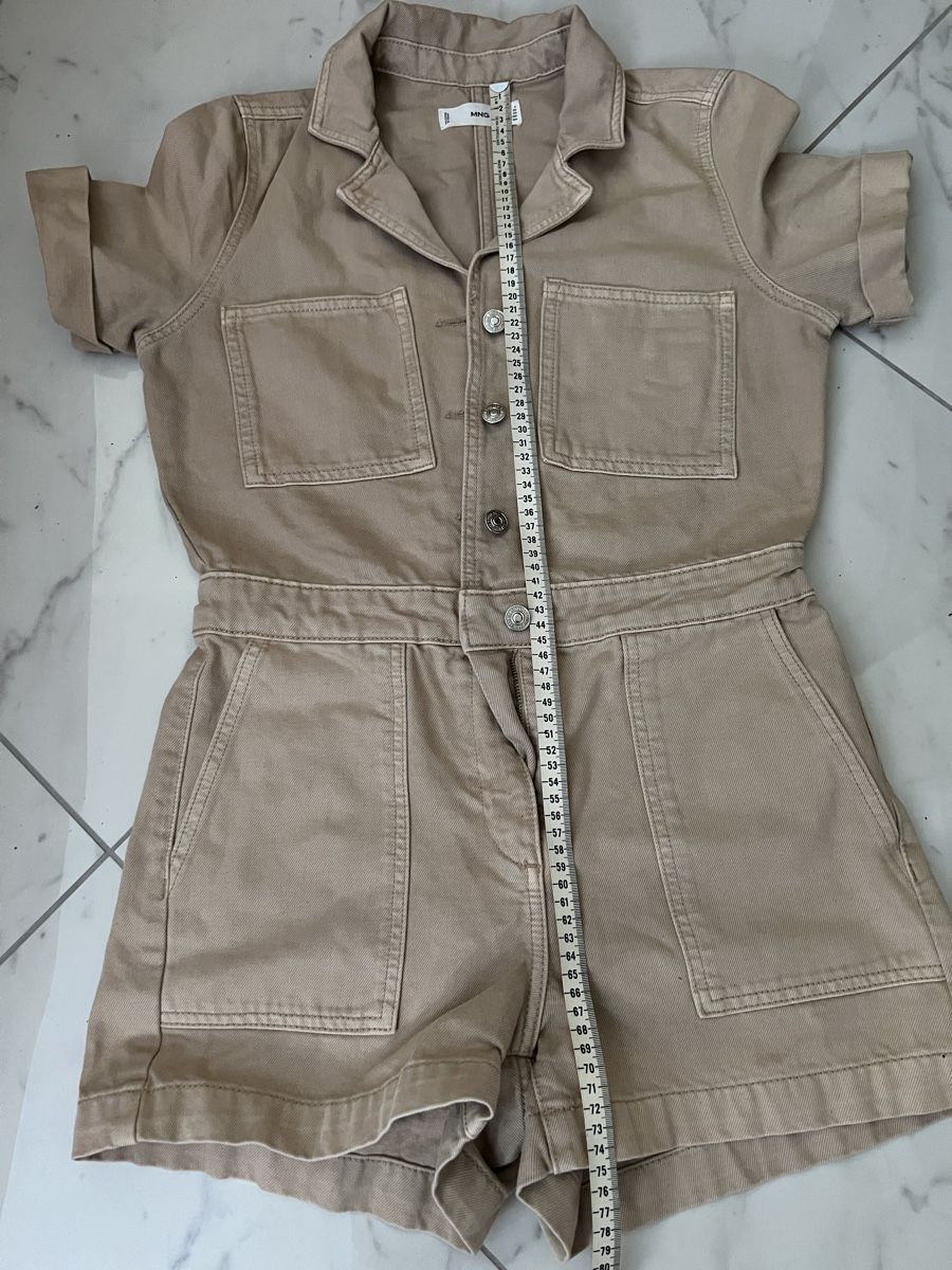 Tute: Combishort Jumpsuit S Beige Jeans  – Usato da COLOGNY venduto da fleurdelys84 4