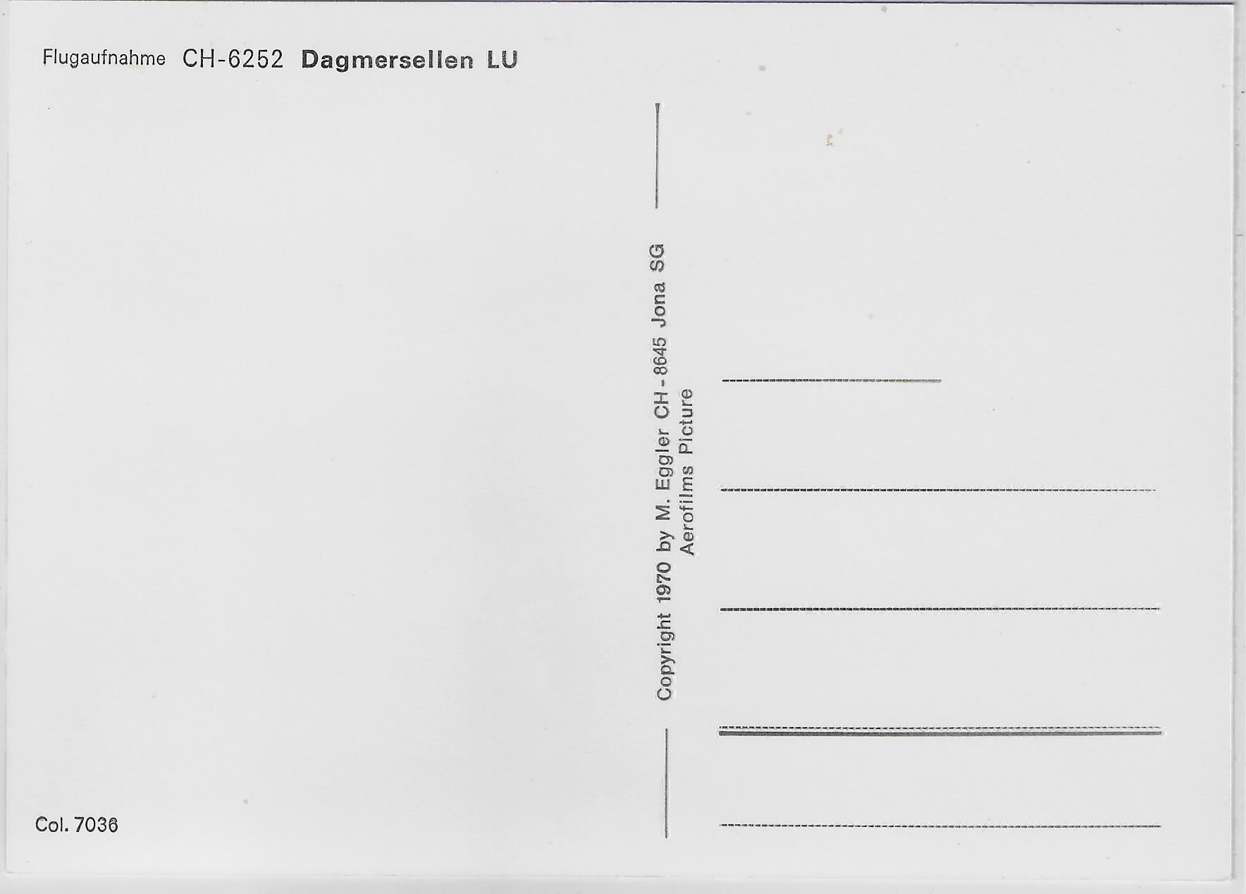 Cartoline postali: Flugaufnahme Dagmersellen LU – Antico da Ettingen venduto da Kartenplanet 1