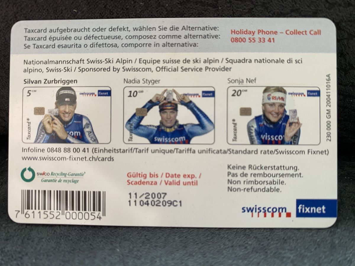 Schede telefoniche: Taxcard GM5 GM – Usato da Lausanne venduto da babacard10 1