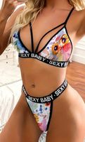 Lingerie sexy con stampa floreale, taglia M/L- nuovo