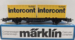 Märklin 4670 DB Container Tragwagen Intercont Export 1989