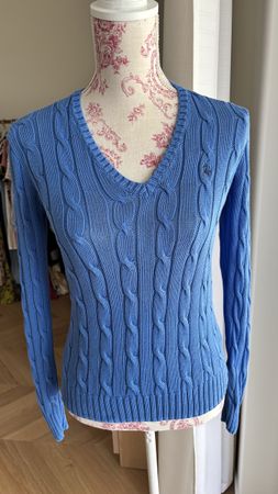 RALPH LAUREN Cable-knit cotton Pullover S/36